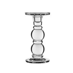 Bubble Glass Dual Use Pillar Taper Candle Holder, H-7.25" W-3.5" (Wholesale 12 PCS/Case) -Home Decoration Discount gch205 08 main 01 1