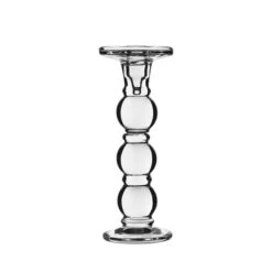 Bubble Glass Dual Use Pillar Taper Candle Holder, H-9.25" W-3.5" (Wholesale 8 PCS/Case) -Home Decoration Discount gch205 10 main 01 1