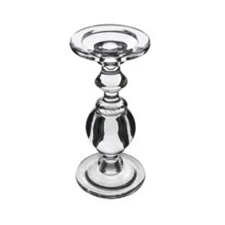 Baluster Glass Dual Use Pillar Taper Candle Holder, H-9.5" W-4.5" (Wholesale 6 PCS/Case) 12 Baluster Glass Dual Use Pillar Taper Candle Holder, H-9.5" W-4.5" (Wholesale 6 PCS/Case) -Home Decoration Discount gch206 10 details 01