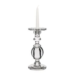Baluster Glass Dual Use Pillar Taper Candle Holder, H-9.5" W-4.5" (Wholesale 6 PCS/Case) 14 Baluster Glass Dual Use Pillar Taper Candle Holder, H-9.5" W-4.5" (Wholesale 6 PCS/Case) -Home Decoration Discount gch206 10 details 06