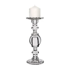 Baluster Glass Dual Use Pillar Taper Candle Holder, H-11.5" W-4.5" (Wholesale 6 PCS/Case) 13 Baluster Glass Dual Use Pillar Taper Candle Holder, H-11.5" W-4.5" (Wholesale 6 PCS/Case) -Home Decoration Discount gch206 12 details 07 1