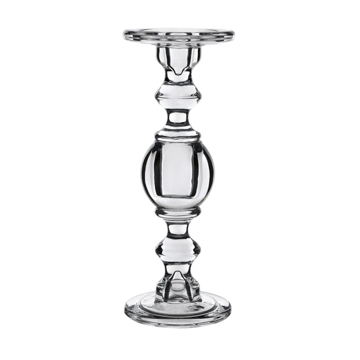 Baluster Glass Dual Use Pillar Taper Candle Holder, H-11.5" W-4.5" (Wholesale 6 PCS/Case) 5 Baluster Glass Dual Use Pillar Taper Candle Holder, H-11.5" W-4.5" (Wholesale 6 PCS/Case) - Image 5