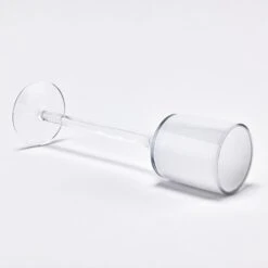 Case Of 36 - White Glass Long Stem Candle Holder, H-9" D-2" -Home Decoration Discount gch332wt 02