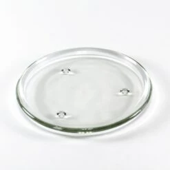 Glass Candle Pillar Dish Holder 8" Clear (Wholesale Pack Of 18)