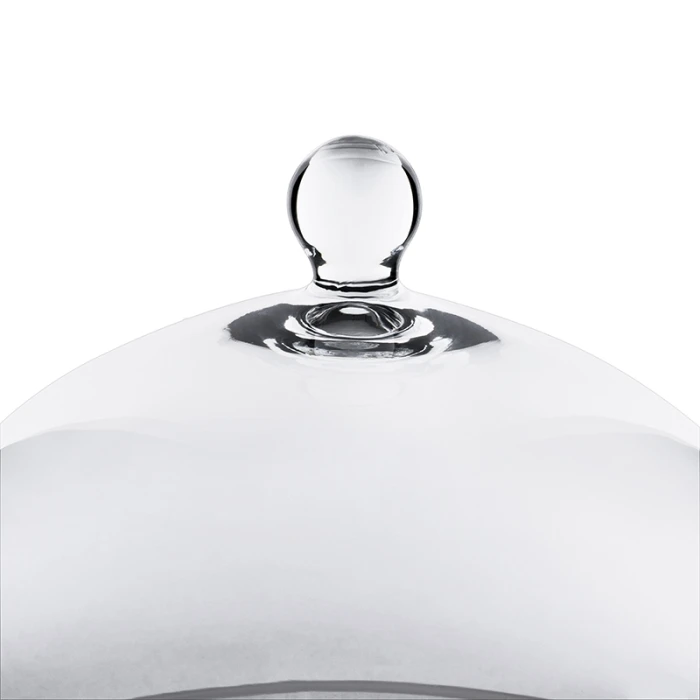 Glass Bell Dome Cloche With Glass Tray Base, H-8.5" D-10" (Wholesale 4 PCS/Case) 5 Glass Bell Dome Cloche With Glass Tray Base, H-8.5" D-10" (Wholesale 4 PCS/Case) - Image 5