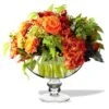 Glass Footed Decorative Bowl, H-6" D-8" (Wholesale 4 PCS/Case)
