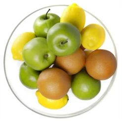 Glass Footed Decorative Bowl, H-8.5" D-12" (Wholesale 2 PCS/Case) -Home Decoration Discount gcp112 fruit02 1000