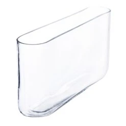 Glass Rectangle Round Edge Oval Vase, L-16"x W-3"x H-8" (Wholesale 4 PCS/Case) 6 Glass Rectangle Round Edge Oval Vase, L-16"x W-3"x H-8" (Wholesale 4 PCS/Case) -Home Decoration Discount gcu143 1