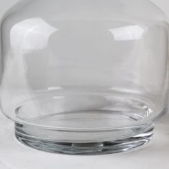 Glass Terrarium Vase With Wood Base And Stopper, H-10" D-7" (Wholesale 6 PCS/Case) 11 Glass Terrarium Vase With Wood Base And Stopper, H-10" D-7" (Wholesale 6 PCS/Case) -Home Decoration Discount gcu201 4