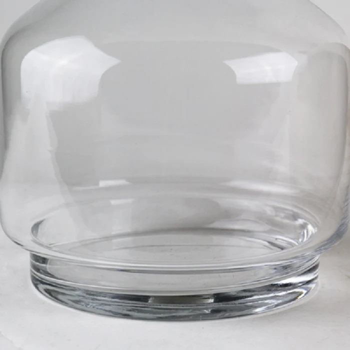 Glass Terrarium Vase With Wood Base And Stopper, H-10" D-7" (Wholesale 6 PCS/Case) 6 Glass Terrarium Vase With Wood Base And Stopper, H-10" D-7" (Wholesale 6 PCS/Case) - Image 6