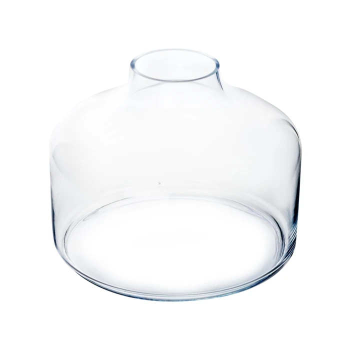 Glass Terrarium Vase With Wood Ball Stopper, H-12" D-10.5" (Wholesale 4 PCS/Case) 5 Glass Terrarium Vase With Wood Ball Stopper, H-12" D-10.5" (Wholesale 4 PCS/Case) - Image 5