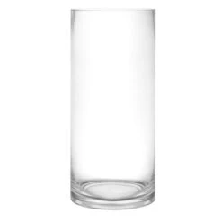 Glass Cylinder Vase, H-9" D-4" (Wholesale 12 PCS/Case) -Home Decoration Discount gcy010 09 1000