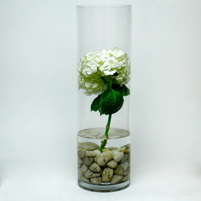 Glass Cylinder Vase, H-20" D-6" (Wholesale 4 PCS/Case) 5 Glass Cylinder Vase, H-20" D-6" (Wholesale 4 PCS/Case) - Image 5