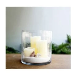 Glass Cylinder Vase, H-8" D-8" (Wholesale 4 PCS/Case) 7 Glass Cylinder Vase, H-8" D-8" (Wholesale 4 PCS/Case) -Home Decoration Discount gcy042 08 1