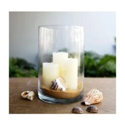 Glass Cylinder Vase, H-12" D-8" (Wholesale 4 PCS/Case) 7 Glass Cylinder Vase, H-12" D-8" (Wholesale 4 PCS/Case) -Home Decoration Discount gcy042 12