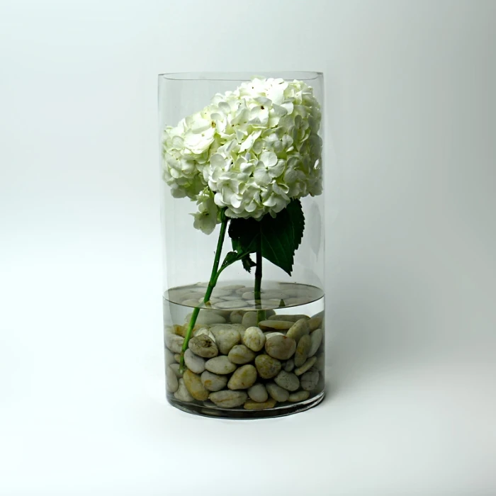 Glass Cylinder Vase, H-16" D-8" (Wholesale 4 PCS/Case) 3 Glass Cylinder Vase, H-16" D-8" (Wholesale 4 PCS/Case) - Image 3