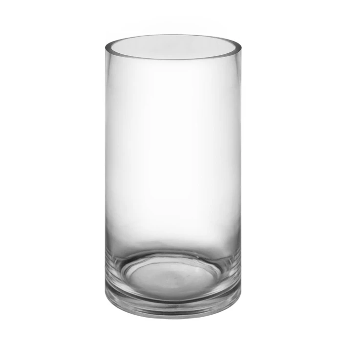 Glass Cylinder Vase, H-10" D-5" (Wholesale 6 PCS/Case) 3 Glass Cylinder Vase, H-10" D-5" (Wholesale 6 PCS/Case) - Image 3