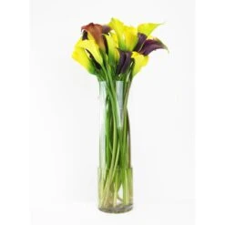 Glass Cylinder Vase, H-24" D-5" (Wholesale 4 PCS/Case) -Home Decoration Discount gcy055 24 3