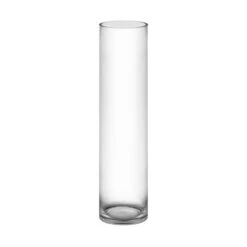 Glass Cylinder Vase, H-26" D-6" (Wholesale 4 PCS/Case) -Home Decoration Discount gcy122 26 1000