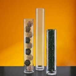 Case Of 4 - Glass Cylinder Vase, H-32" D-6" -Home Decoration Discount gcy122 327