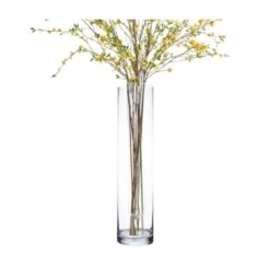 Case Of 4 - Glass Cylinder Vase, H-32" D-6" -Home Decoration Discount gcy122 32 3