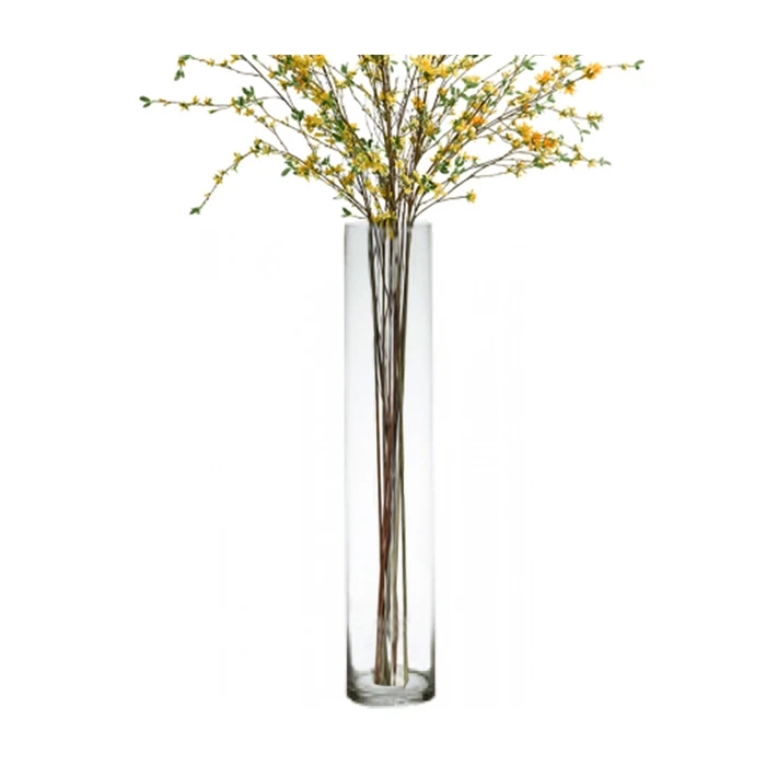 Glass Cylinder Vase, H-40" D-6" (Wholesale 2 PCS/Case) 3 Glass Cylinder Vase, H-40" D-6" (Wholesale 2 PCS/Case) - Image 3