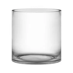 Glass Cylinder Vase, H-6" D-7" (Wholesale 6 PCS/Case) -Home Decoration Discount gcy141 07 1000