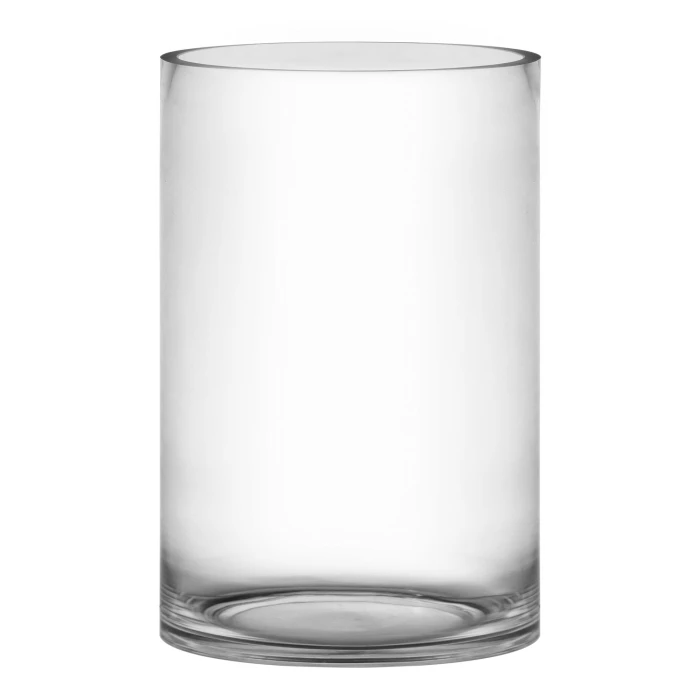 Glass Cylinder Vase, H-12" D-8" (Wholesale 4 PCS/Case) 3 Glass Cylinder Vase, H-12" D-8" (Wholesale 4 PCS/Case) - Image 3