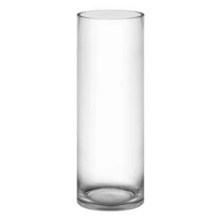 Glass Cylinder Vase, H-22" D-8" (Wholesale 2 PCS/Case)
