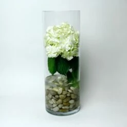 Glass Cylinder Vase, H-22" D-8" (Wholesale 2 PCS/Case) -Home Decoration Discount gcy142 22 2