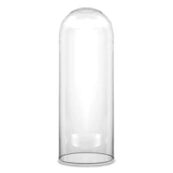 Glass Cloche Display Dome, H-21" D-8" (Wholesale 2 PCS/Case)