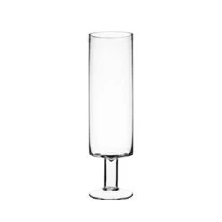 Glass Short Stem Candle Holder, H-14" D-4" (Wholesale 6 PCS/Case) -Home Decoration Discount gfc101 14 main 01