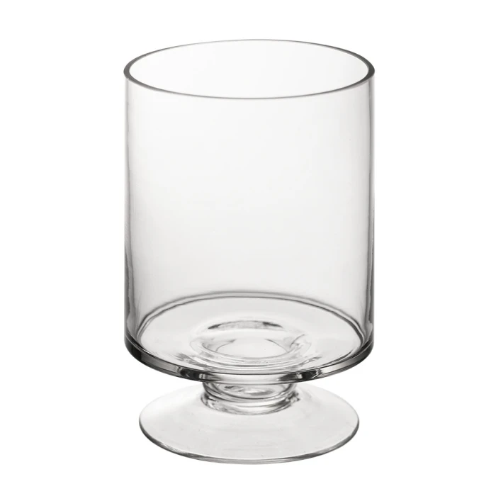Glass Short Stem Candle Holder, H-6" D-3.75" (Wholesale 12 PCS/Case) 3 Glass Short Stem Candle Holder, H-6" D-3.75" (Wholesale 12 PCS/Case) - Image 3