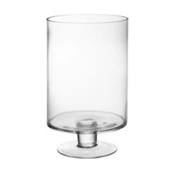 Glass Short Stem Candle Holder, H-10" D-6" (Wholesale 4 PCS/Case) -Home Decoration Discount gfc107 10 main 1000
