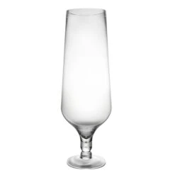 Glass Short Stem Champagne Flute Candle Holder, H-21.75" D-5.5" (Wholesale 4 PCS/Case) -Home Decoration Discount gfc126 01 1000