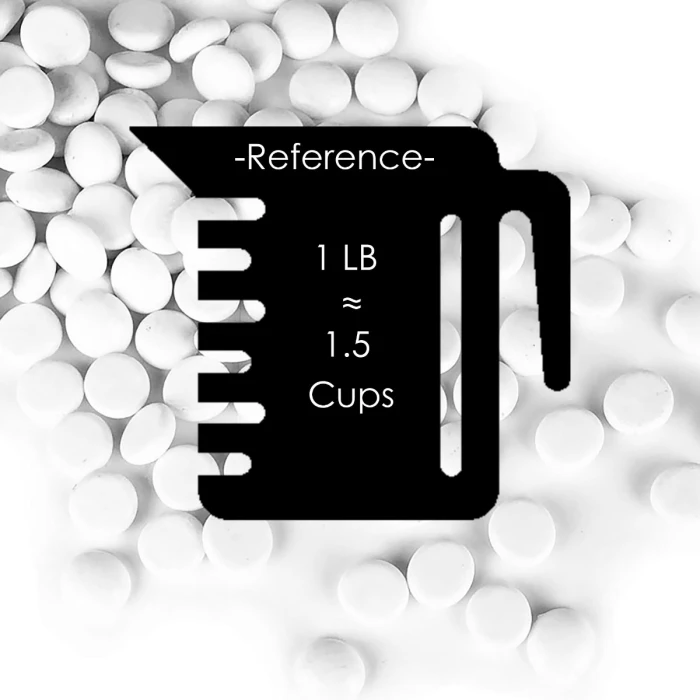 White Glass Flat Gemstone Vase Filler, 3/4" (Wholesale 28 LBS/Case) 2 White Glass Flat Gemstone Vase Filler, 3/4" (Wholesale 28 LBS/Case) - Image 2