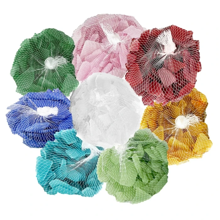 Frosted Light Blue Flat Sea Glass Vase Filler, 1.5 Cups/LB (Wholesale 20 LBS/Case) 5 Frosted Light Blue Flat Sea Glass Vase Filler, 1.5 Cups/LB (Wholesale 20 LBS/Case) - Image 5