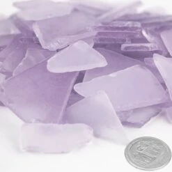 Frosted Light Violet Flat Sea Glass Vase Filler, 1.5 Cups/LB (Wholesale 20 LBS/Case) 8 Frosted Light Violet Flat Sea Glass Vase Filler, 1.5 Cups/LB (Wholesale 20 LBS/Case) -Home Decoration Discount ggm007lv coin