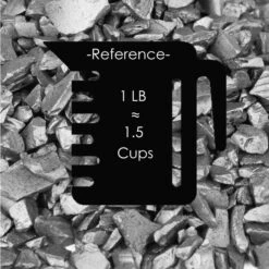 Silver Crushed Glass Gravel Vase Filler, Approx. 42 Cups/LB (Wholesale 28 LBS/Case) -Home Decoration Discount ggm013sl cup