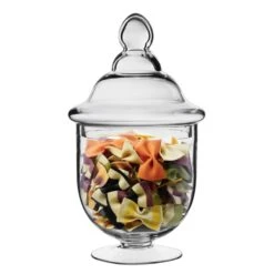 Case Of 4 - Glass Candy Buffet Apothecary Jar, H-14" D-6.5" -Home Decoration Discount glass apothecary candy buffet jars gaj126