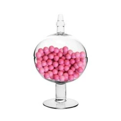 Case Of 2 - Glass Candy Buffet Apothecary Jar, H-16" D-8.5"