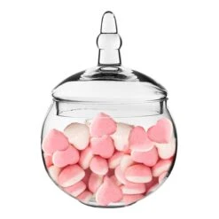 Case Of 8 - Glass Candy Buffet Apothecary Jar, H-10" D-5" -Home Decoration Discount glass apothecary jars candy buffet gaj134