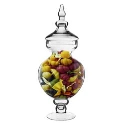 Case Of 2 - Glass Candy Buffet Apothecary Jar, H-21.5" D-5.5" -Home Decoration Discount glass apothecary jars gaj116