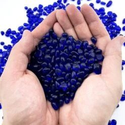 28 Lbs Aquarium Glass Tumbled Cobalt Blue Gravels For Fish Tank Vase Fillers And Landscaping 11 28 Lbs Aquarium Glass Tumbled Cobalt Blue Gravels For Fish Tank Vase Fillers And Landscaping -Home Decoration Discount glass aquarium gravel beads ggm008b 5