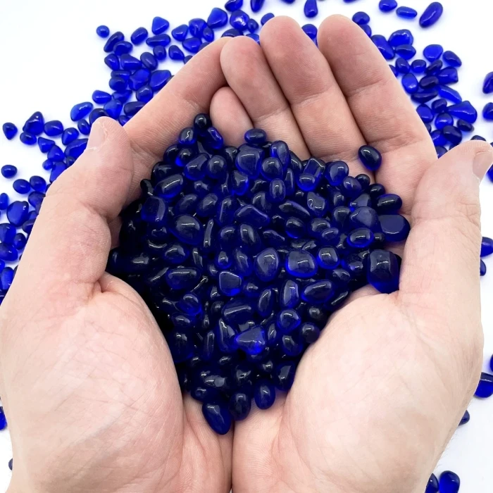 28 Lbs Aquarium Glass Tumbled Cobalt Blue Gravels For Fish Tank Vase Fillers And Landscaping 6 28 Lbs Aquarium Glass Tumbled Cobalt Blue Gravels For Fish Tank Vase Fillers And Landscaping - Image 6