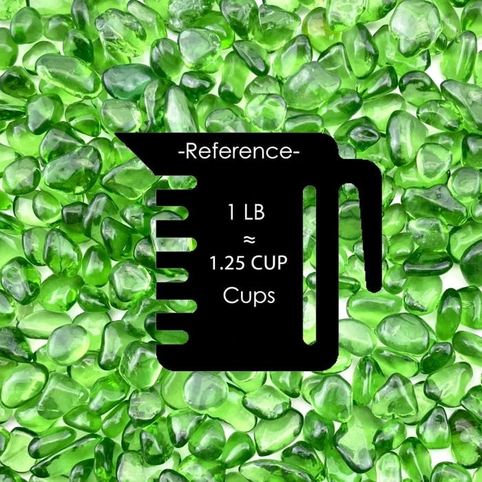 28 Lbs Aquarium Glass Tumbled Green Gravels For Fish Tank Vase Fillers And Landscaping 2 28 Lbs Aquarium Glass Tumbled Green Gravels For Fish Tank Vase Fillers And Landscaping - Image 2