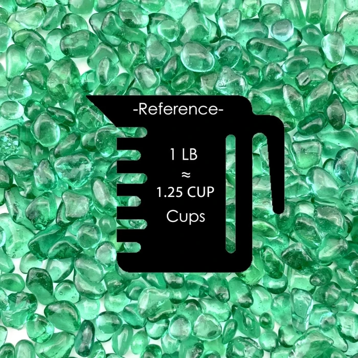 28 Lbs Aquarium Glass Tumbled Teal Green Gravels For Fish Tank Vase Fillers And Landscaping 2 28 Lbs Aquarium Glass Tumbled Teal Green Gravels For Fish Tank Vase Fillers And Landscaping - Image 2