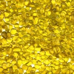 28 Lbs Aquarium Glass Tumbled Yellow Gravels For Fish Tank Vase Fillers And Landscaping -Home Decoration Discount glass aquarium gravel beads ggm008y 2
