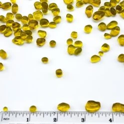 28 Lbs Aquarium Glass Tumbled Yellow Gravels For Fish Tank Vase Fillers And Landscaping -Home Decoration Discount glass aquarium gravel beads ggm008y 4