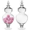 Case Of 2 - Glass Candy Buffet Apothecary Jar, H-21.5" D-5.5"